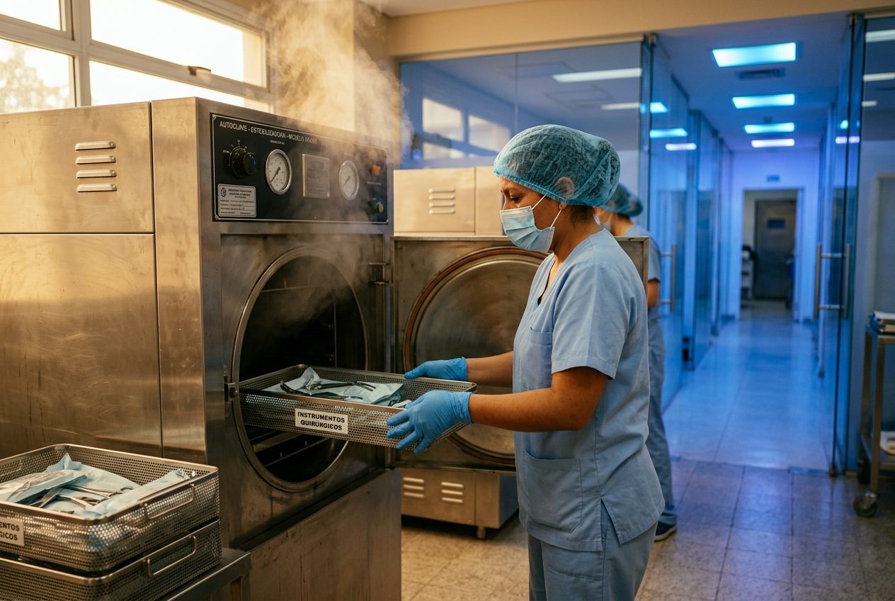 Auxiliar de Esterilización y Bioseguridad Hospitalaria