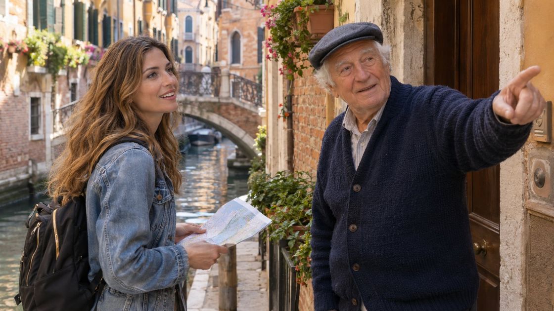 Escena de la clase en Venecia